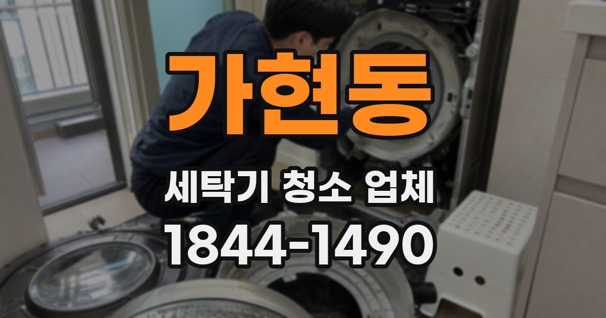 가현동 세탁기 청소 업체