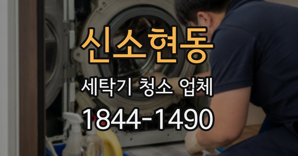 신소현동 세탁기 청소 업체