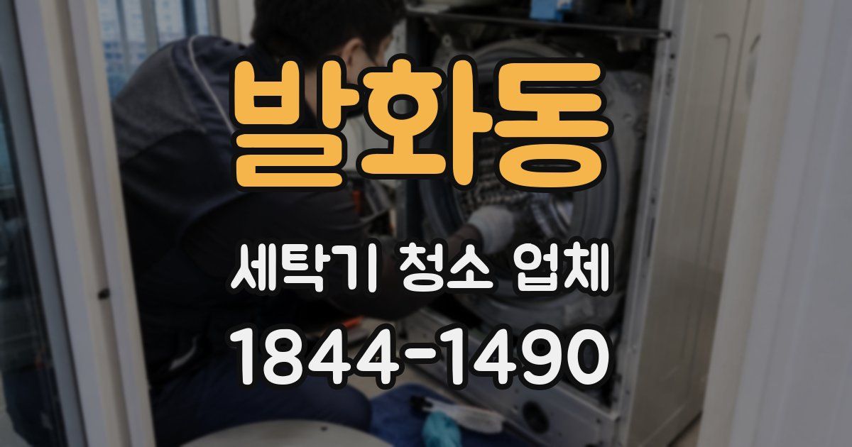 발화동 세탁기 청소 업체