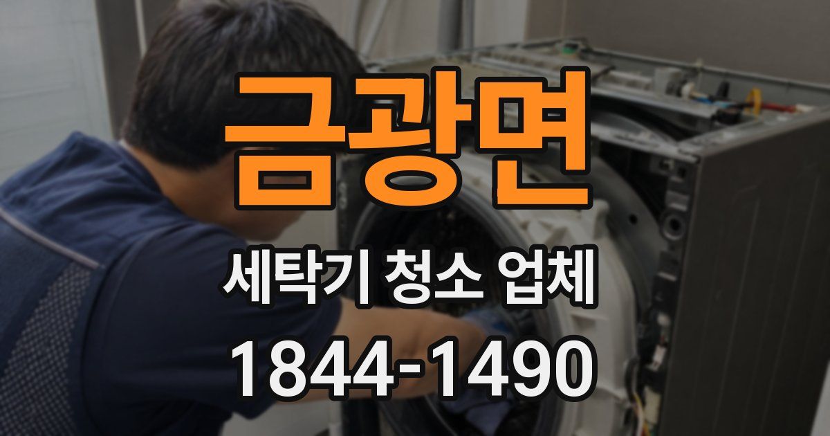 금광면 세탁기 청소 업체