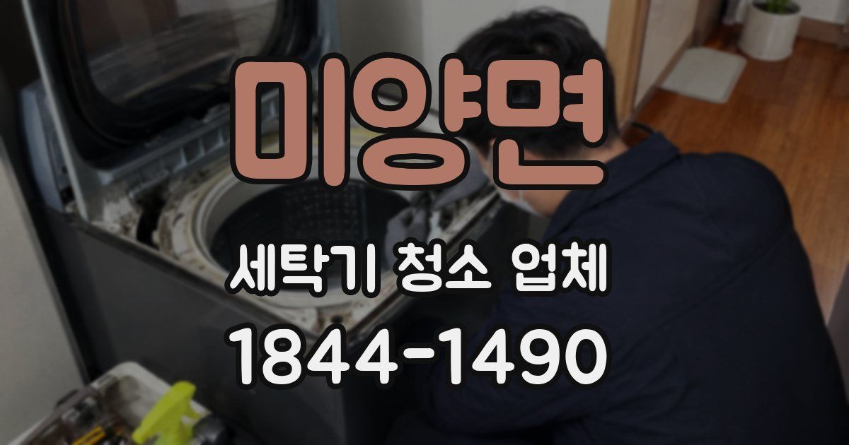 미양면 세탁기 청소 업체