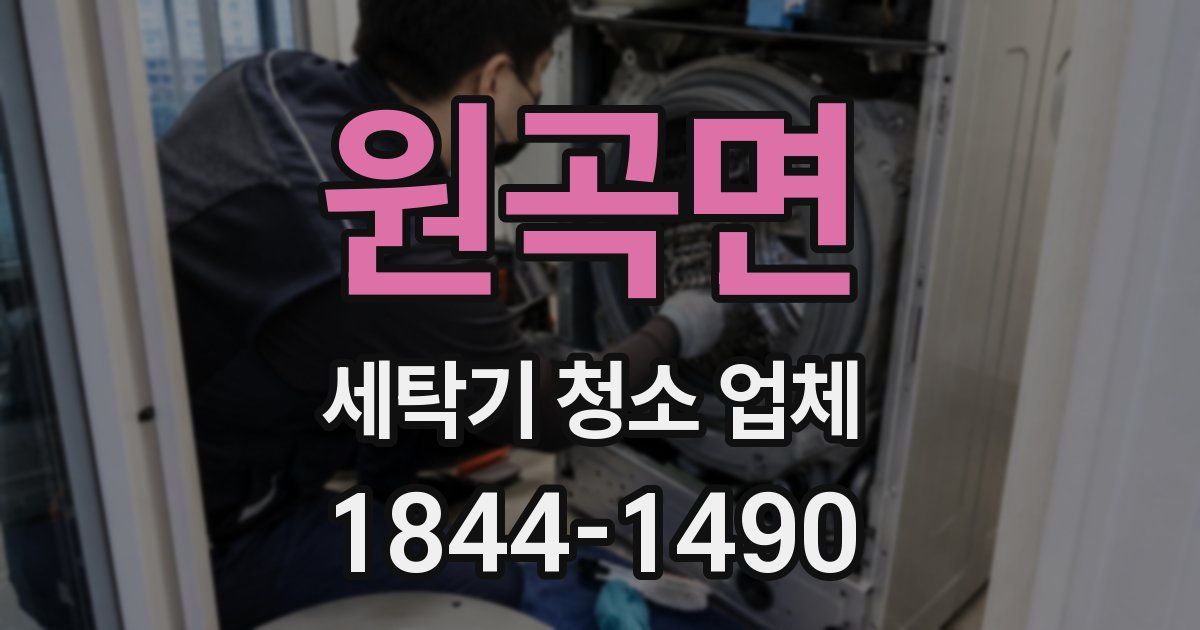 원곡면 세탁기 청소 업체