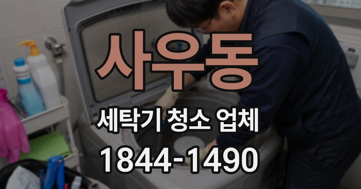 사우동 세탁기 청소 업체