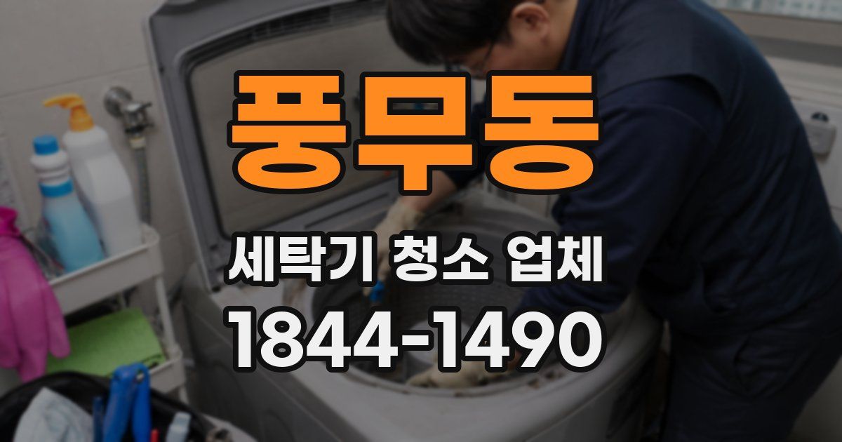 풍무동 세탁기 청소 업체