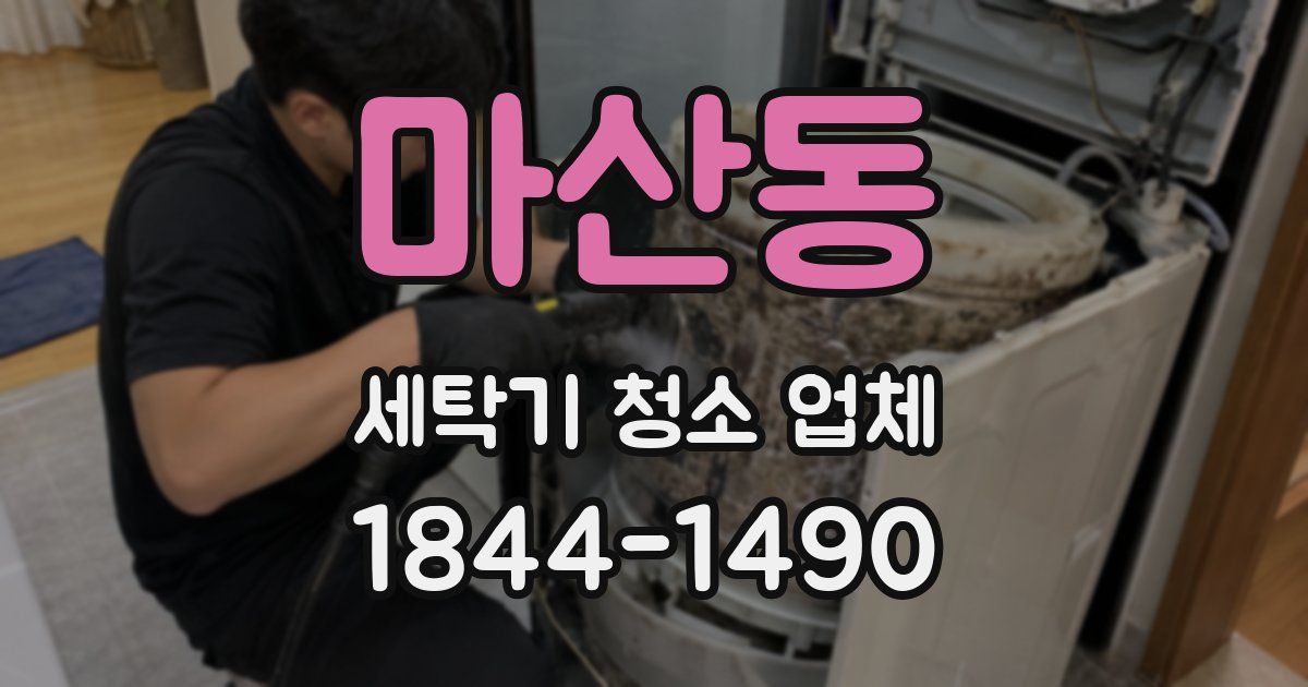 마산동 세탁기 청소 업체