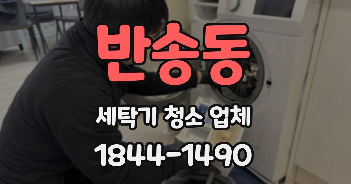 반송동 세탁기 청소 업체