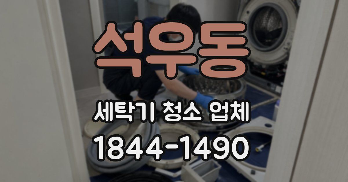 석우동 세탁기 청소 업체