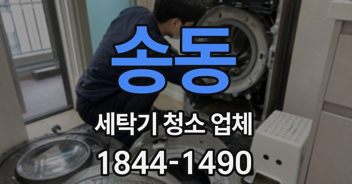송동 세탁기 청소 업체