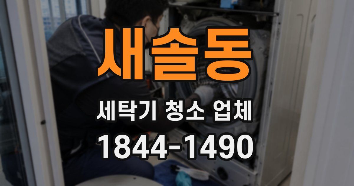 새솔동 세탁기 청소 업체