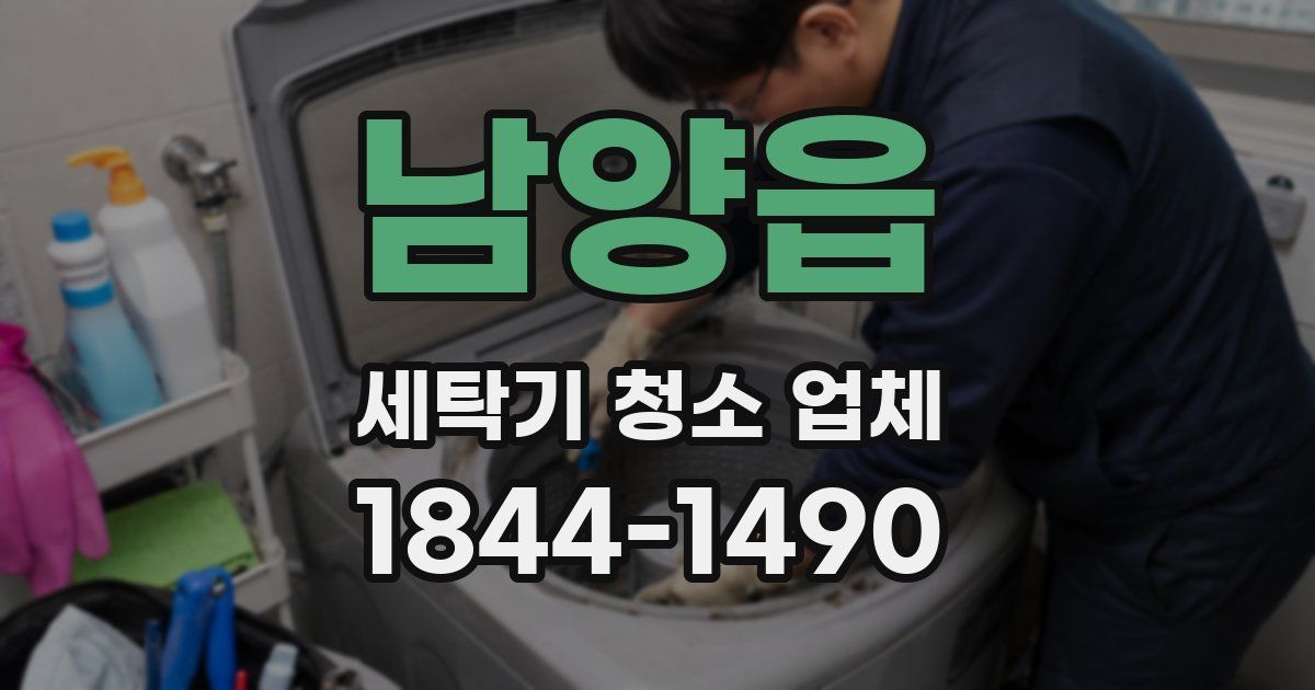 남양읍 세탁기 청소 업체