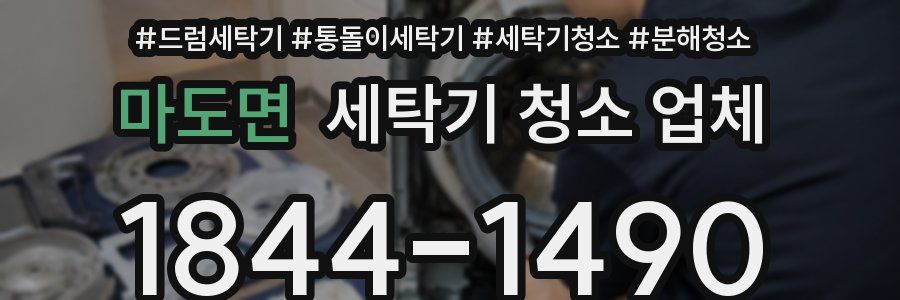마도면 세탁기 청소 업체
