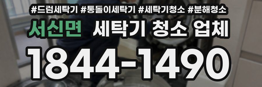 서신면 세탁기 청소 업체
