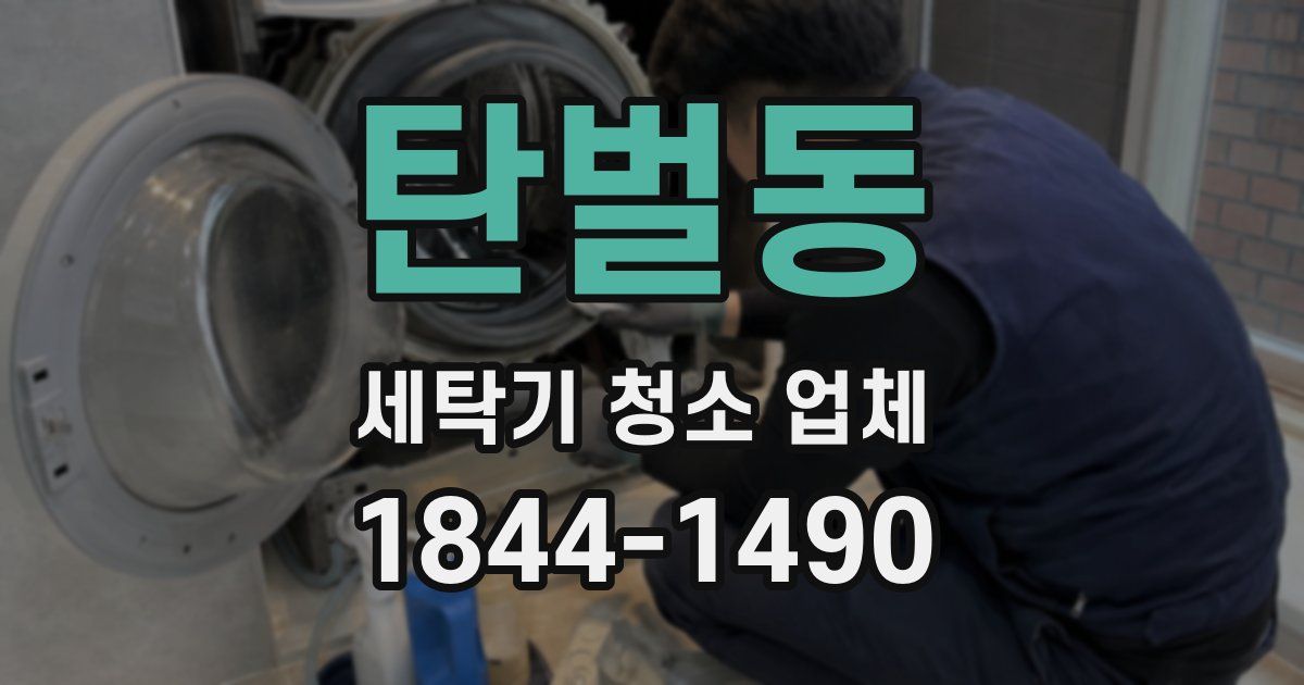 탄벌동 세탁기 청소 업체