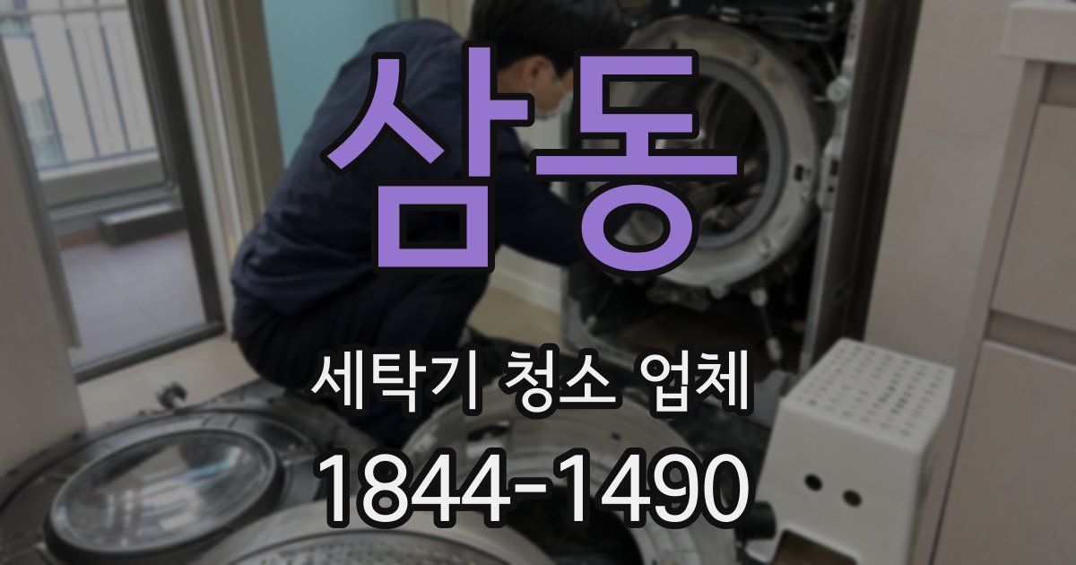 삼동 세탁기 청소 업체