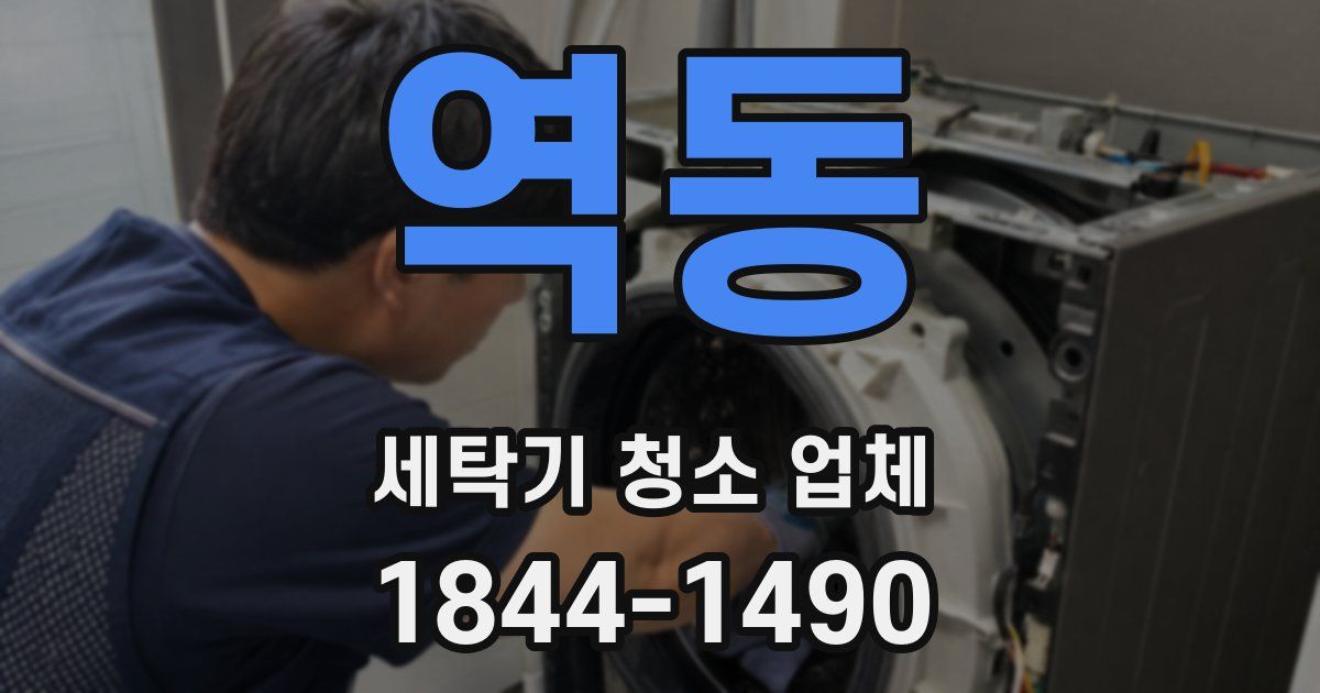 역동 세탁기 청소 업체