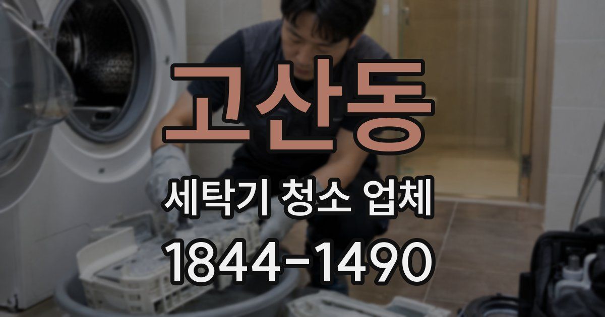 고산동 세탁기 청소 업체
