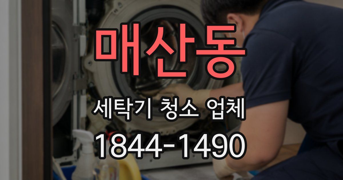 매산동 세탁기 청소 업체