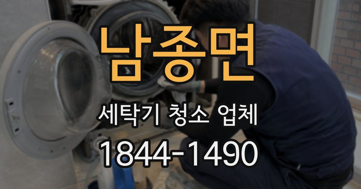 남종면 세탁기 청소 업체