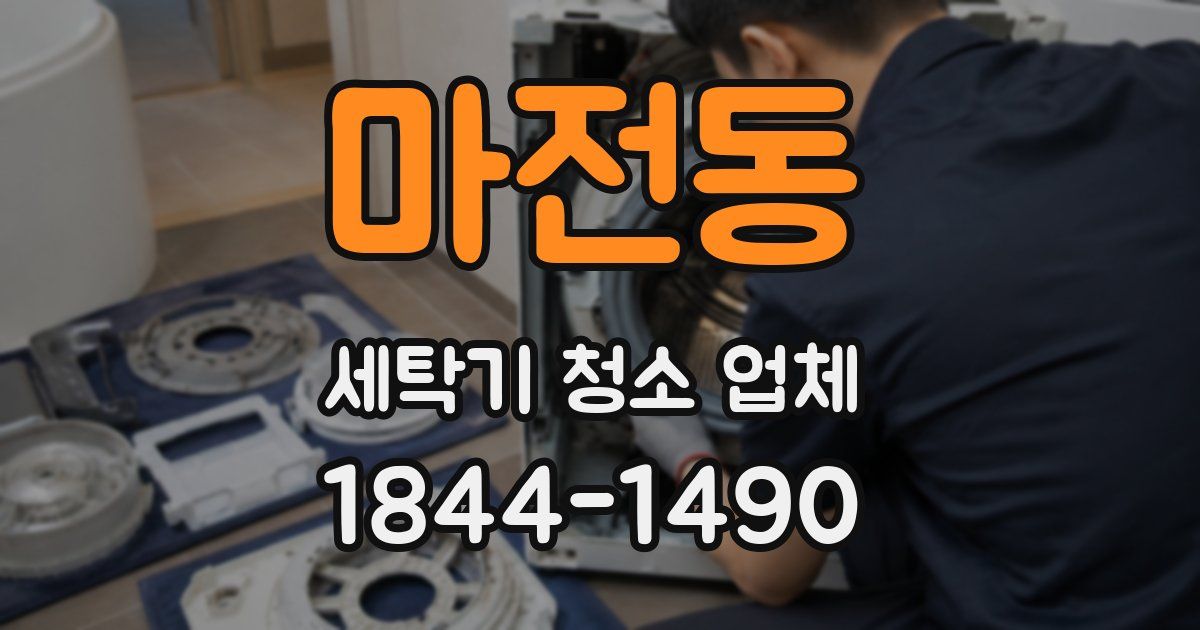 마전동 세탁기 청소 업체