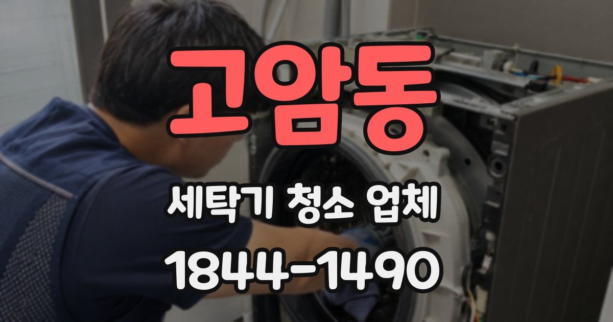 고암동 세탁기 청소 업체