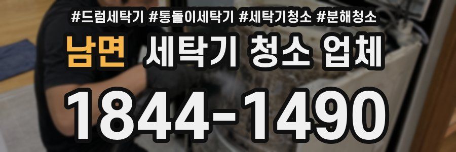 남면 세탁기 청소 업체