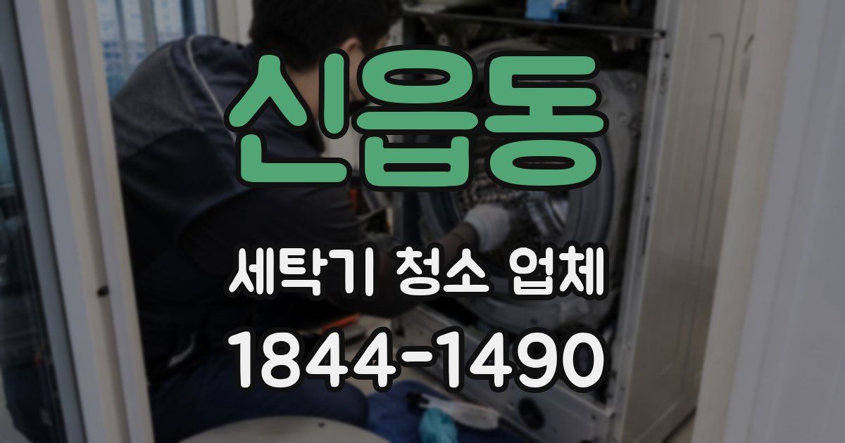 신읍동 세탁기 청소 업체
