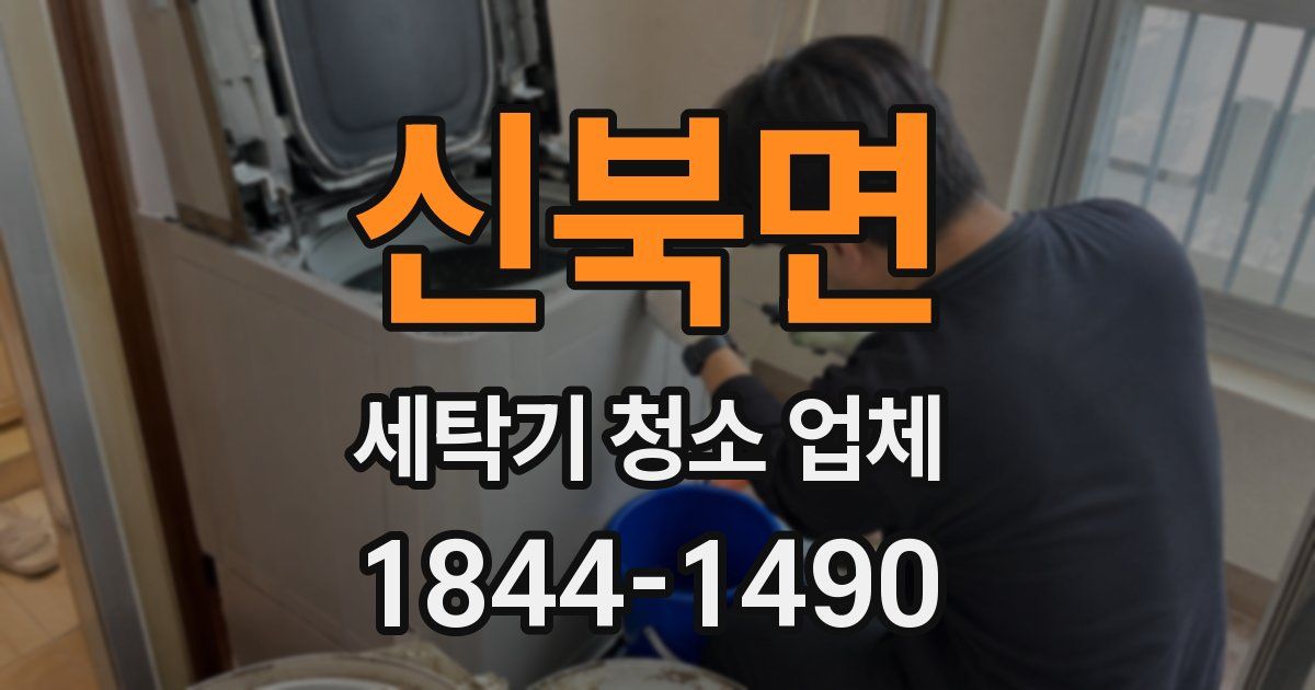 신북면 세탁기 청소 업체