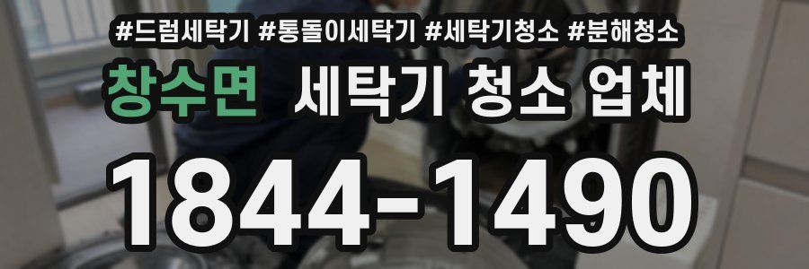 창수면 세탁기 청소 업체