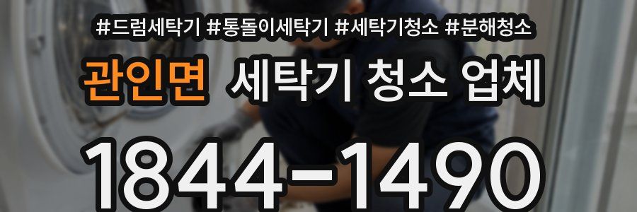 관인면 세탁기 청소 업체