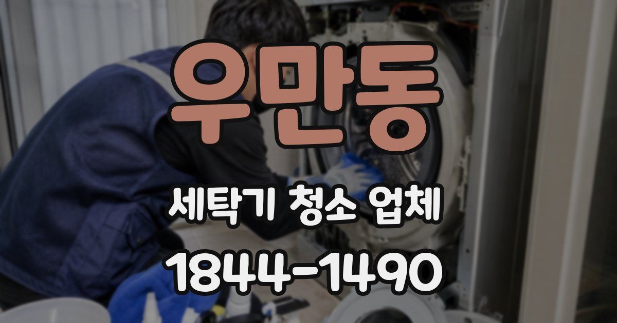 우만동 세탁기 청소 업체