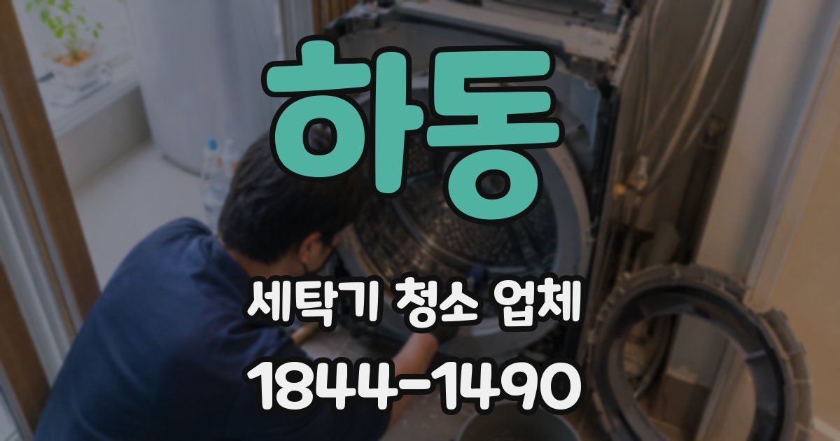 하동 세탁기 청소 업체