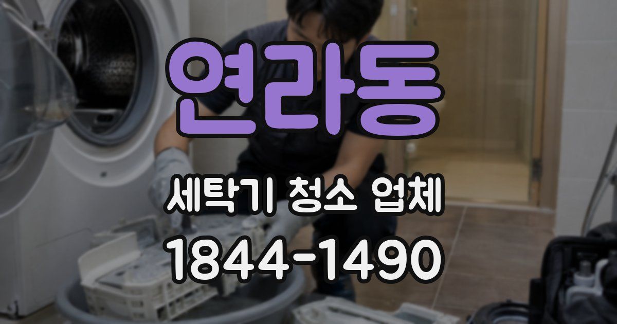연라동 세탁기 청소 업체