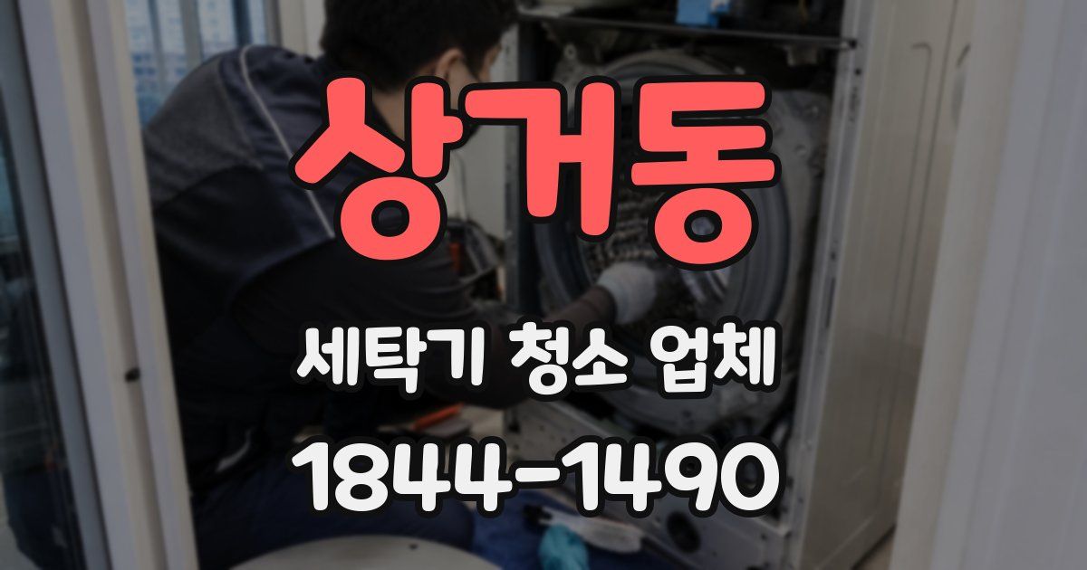 상거동 세탁기 청소 업체