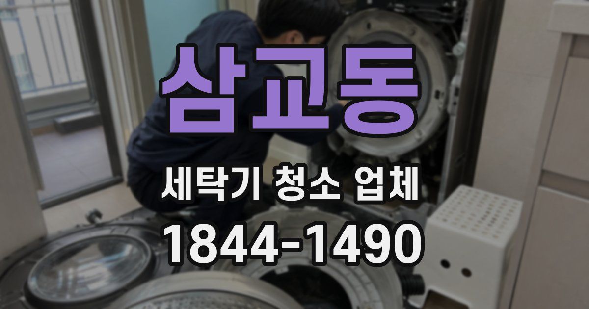 삼교동 세탁기 청소 업체