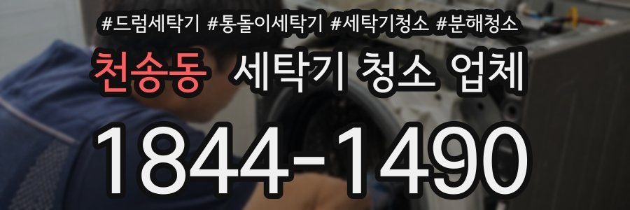 천송동 세탁기 청소 업체