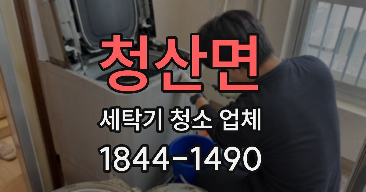 청산면 세탁기 청소 업체