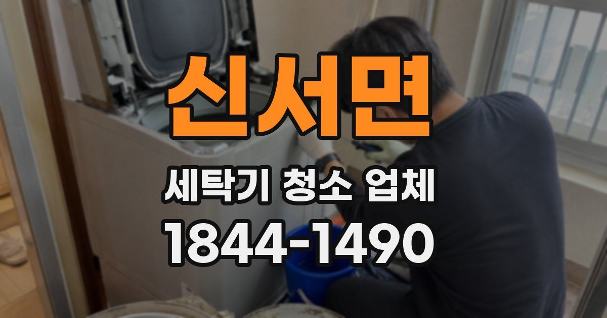 신서면 세탁기 청소 업체