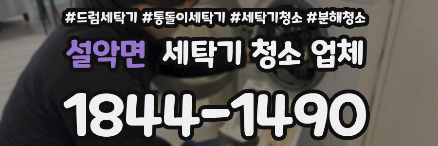 설악면 세탁기 청소 업체