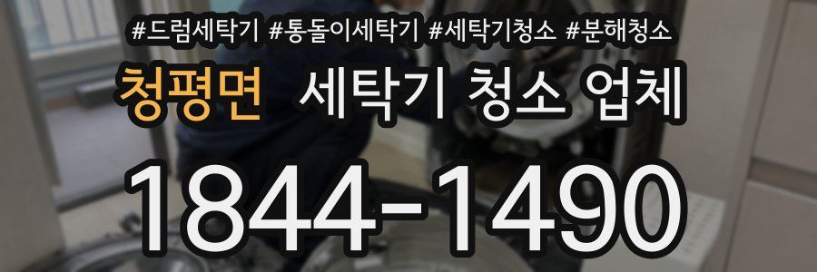 청평면 세탁기 청소 업체