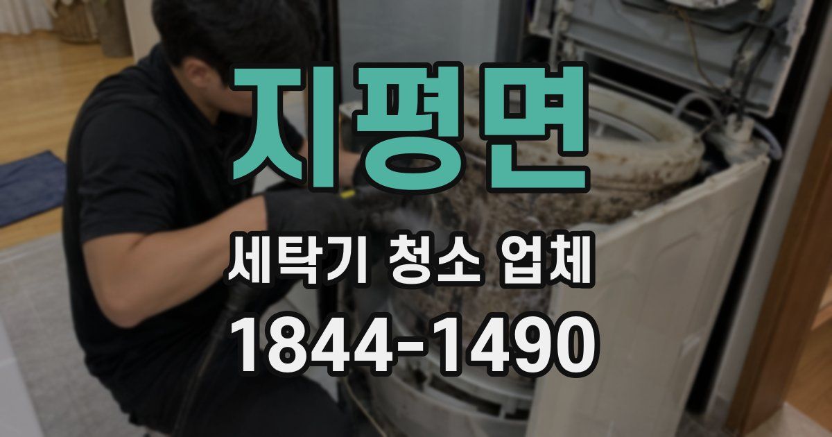 지평면 세탁기 청소 업체
