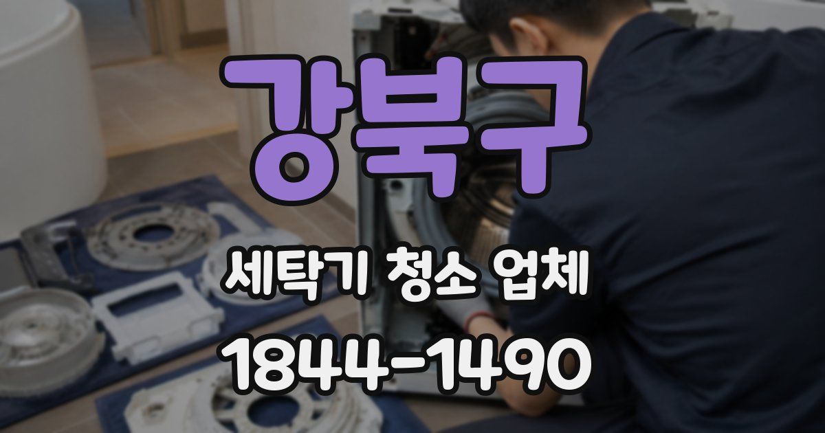 강북구 세탁기 청소 업체