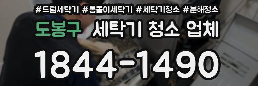 도봉구 세탁기 청소 업체