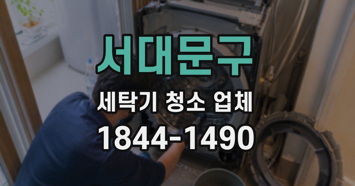 서대문구 세탁기 청소 업체