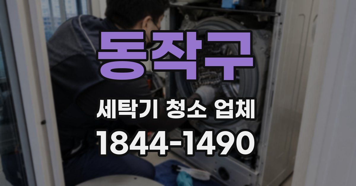 동작구 세탁기 청소 업체