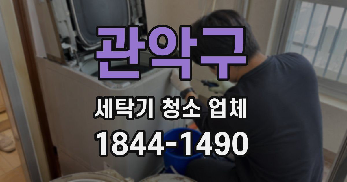 관악구 세탁기 청소 업체
