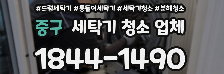 중구 세탁기 청소 업체