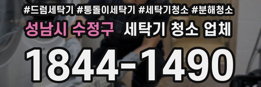 성남시 수정구 세탁기 청소 업체