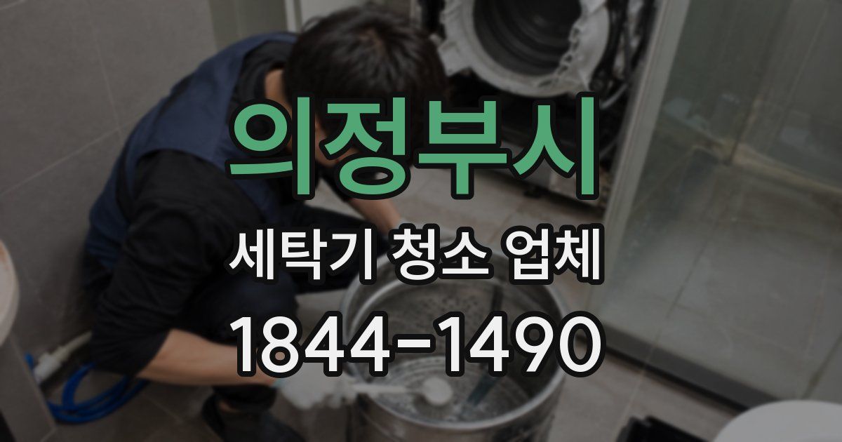 의정부시 세탁기 청소 업체
