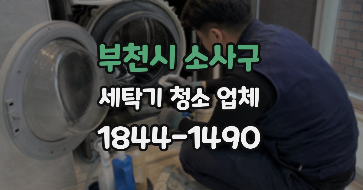 부천시 소사구 세탁기 청소 업체