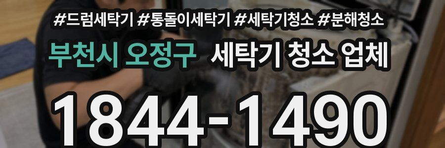 부천시 오정구 세탁기 청소 업체
